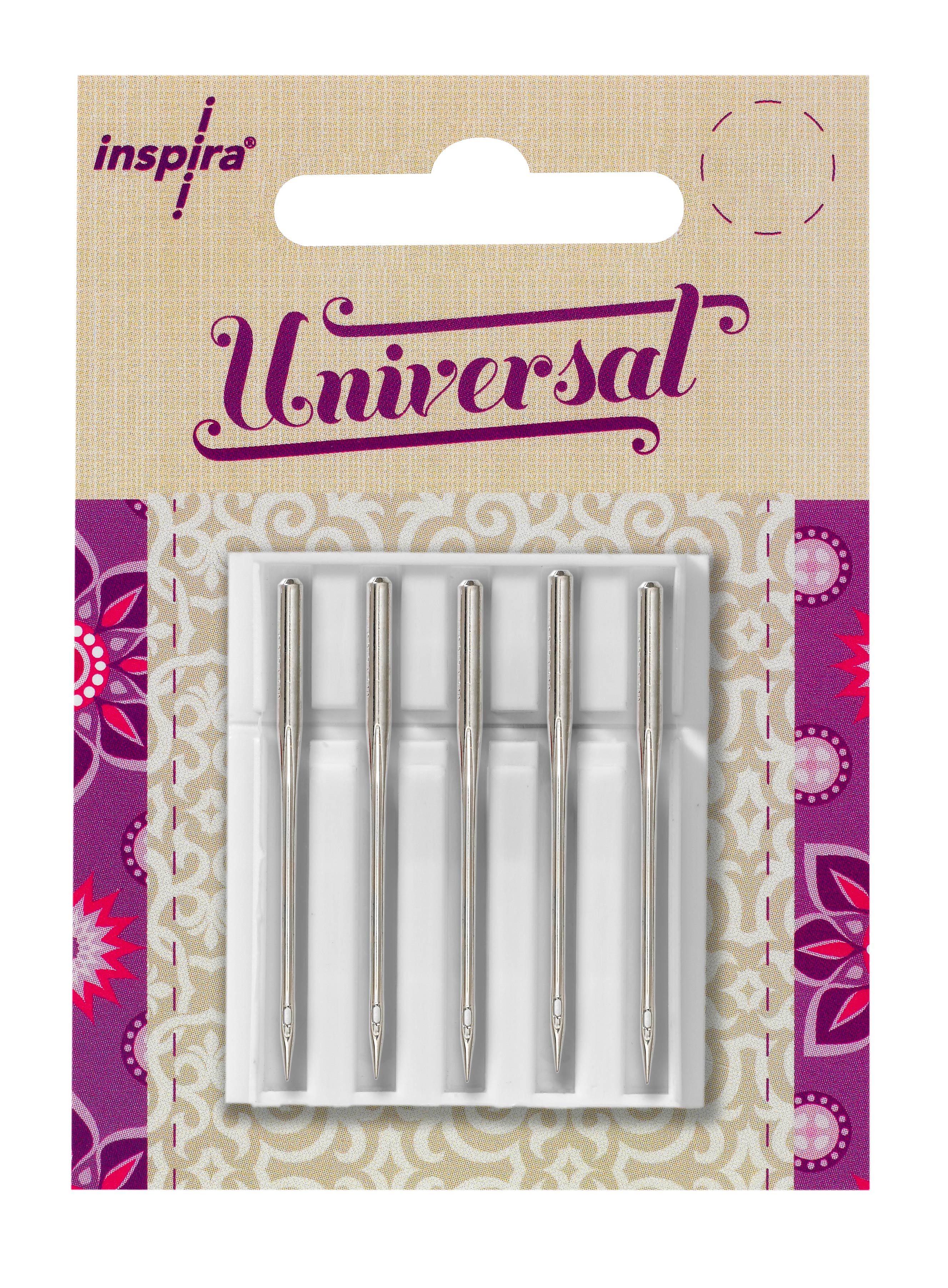 Universal Needles Assorted Sizes - 5 Pack