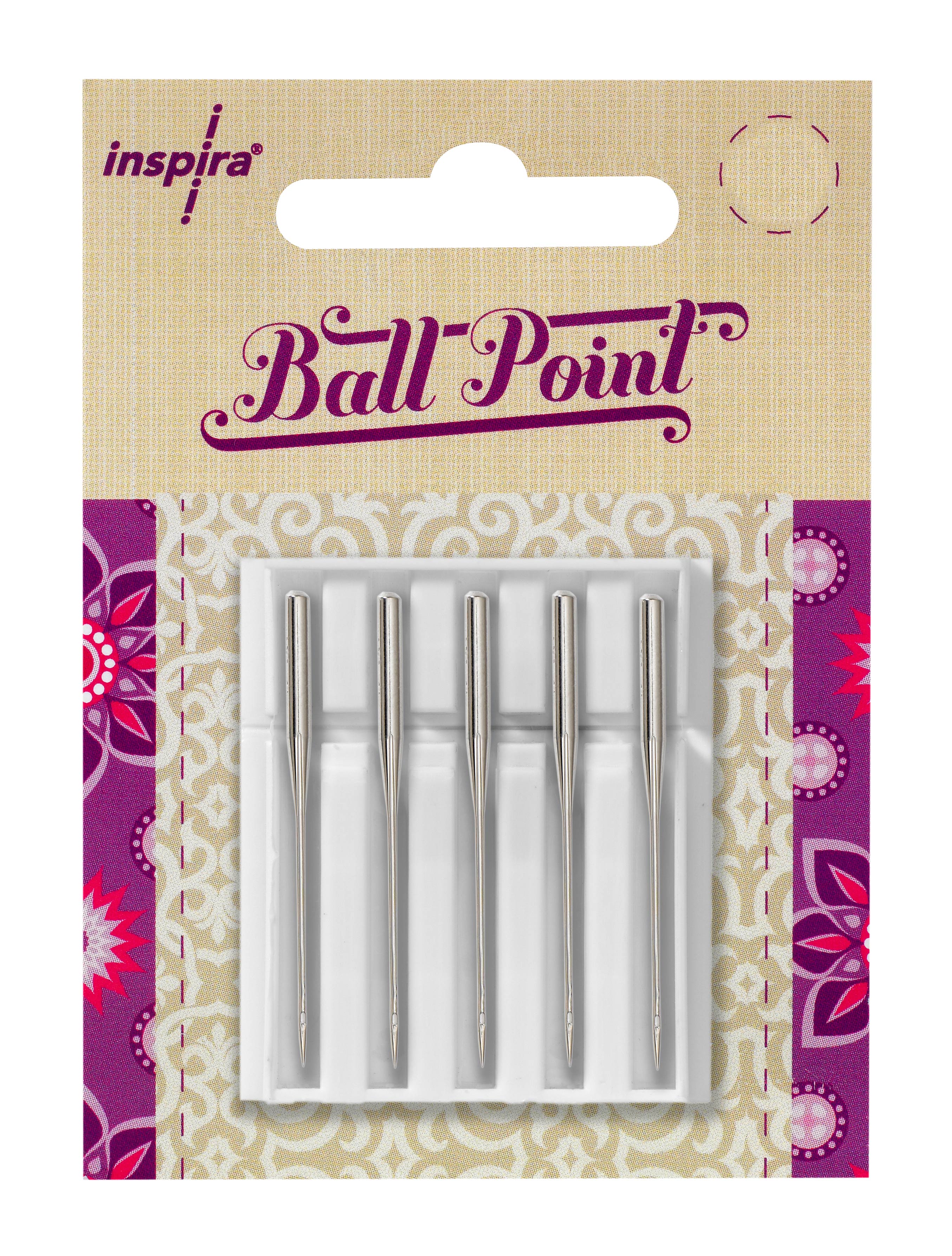 INSPIRA® Ball Point Needles Size 90 - 5 Pack
