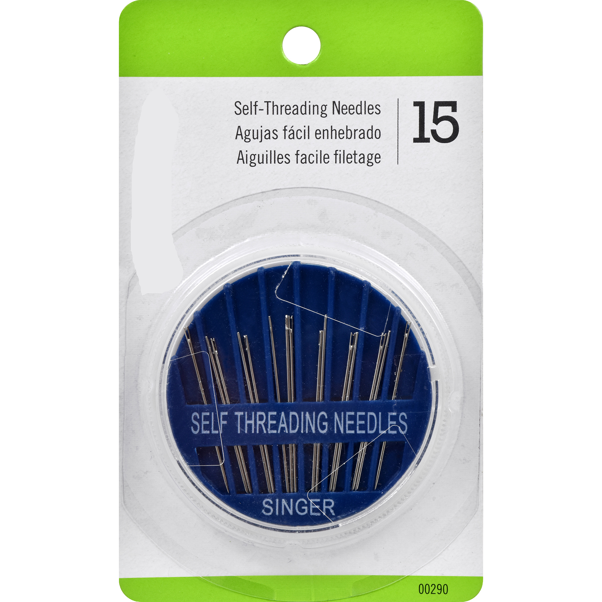 Self-Threading Hand Sewing Needles